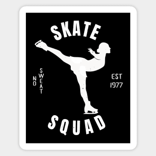 Girls Ice Skate Squad Girls Ice Skating Gift Sticker